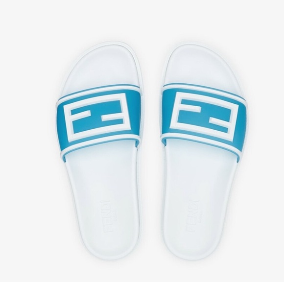 Fendi mens FF baguette logo monogram sandal flip flop slides NEW - Picture 1 of 7